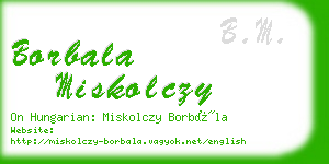 borbala miskolczy business card